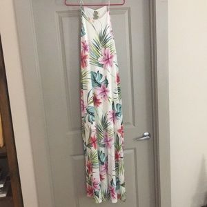 Hawaiian Floral Luau Maxi Dress